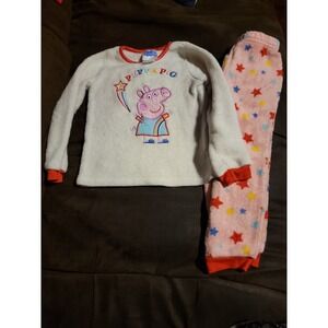 Peppa pig fleece pajamas size‎ 4t